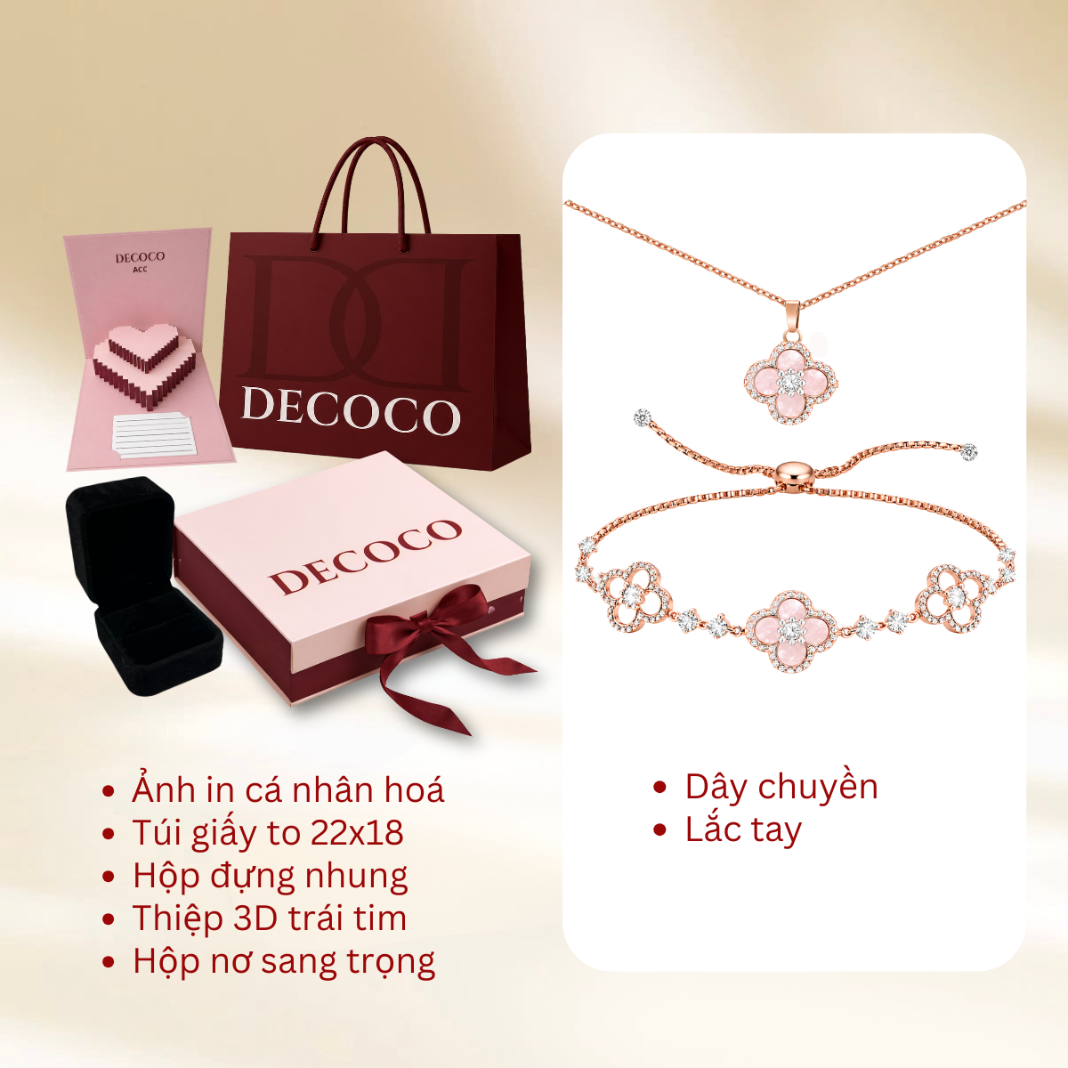 Set SAKURA hoa anh đào - Dây chuyền và vòng tay - 10