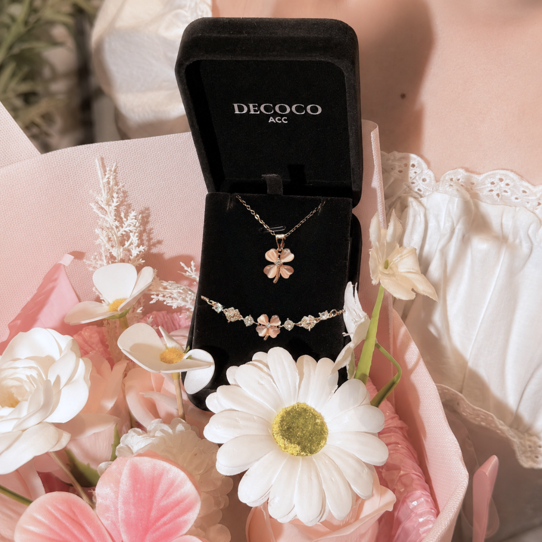 Set BLESS cỏ 4 lá - Dây chuyền và vòng tay - 7