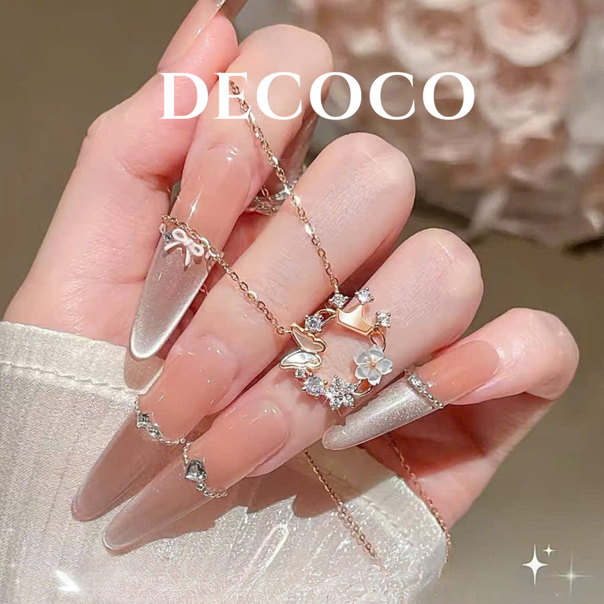 Set AURORA hoa và tiara - Dây chuyền và vòng tay - 11