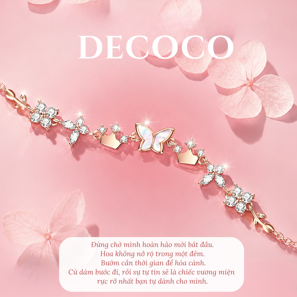 Set AURORA hoa và tiara - Dây chuyền và vòng tay - 6