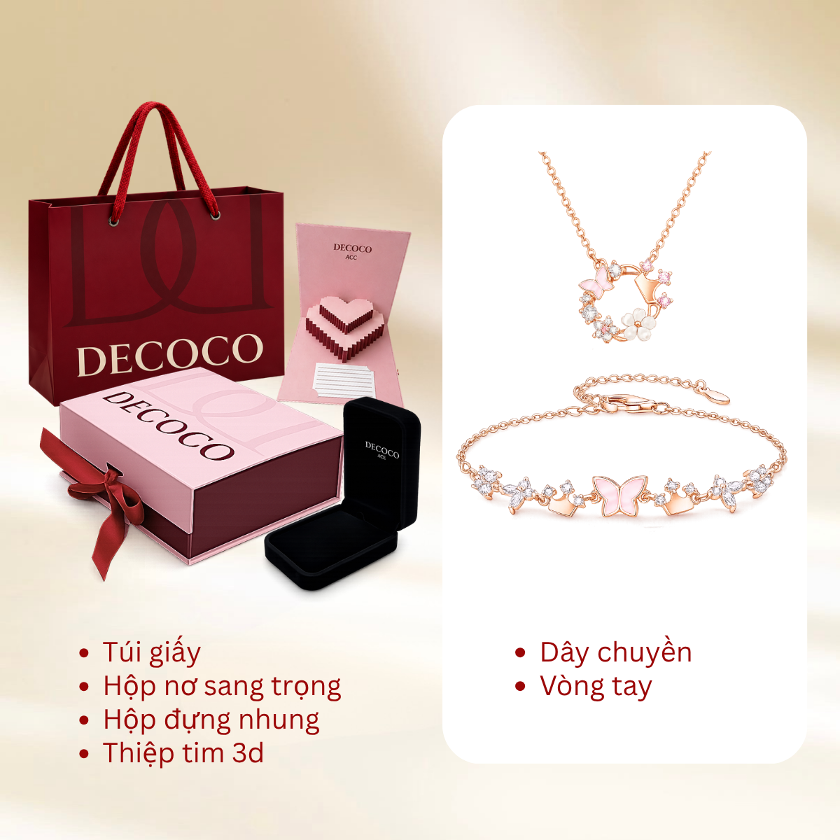 Set AURORA hoa và tiara - Dây chuyền và vòng tay - 15
