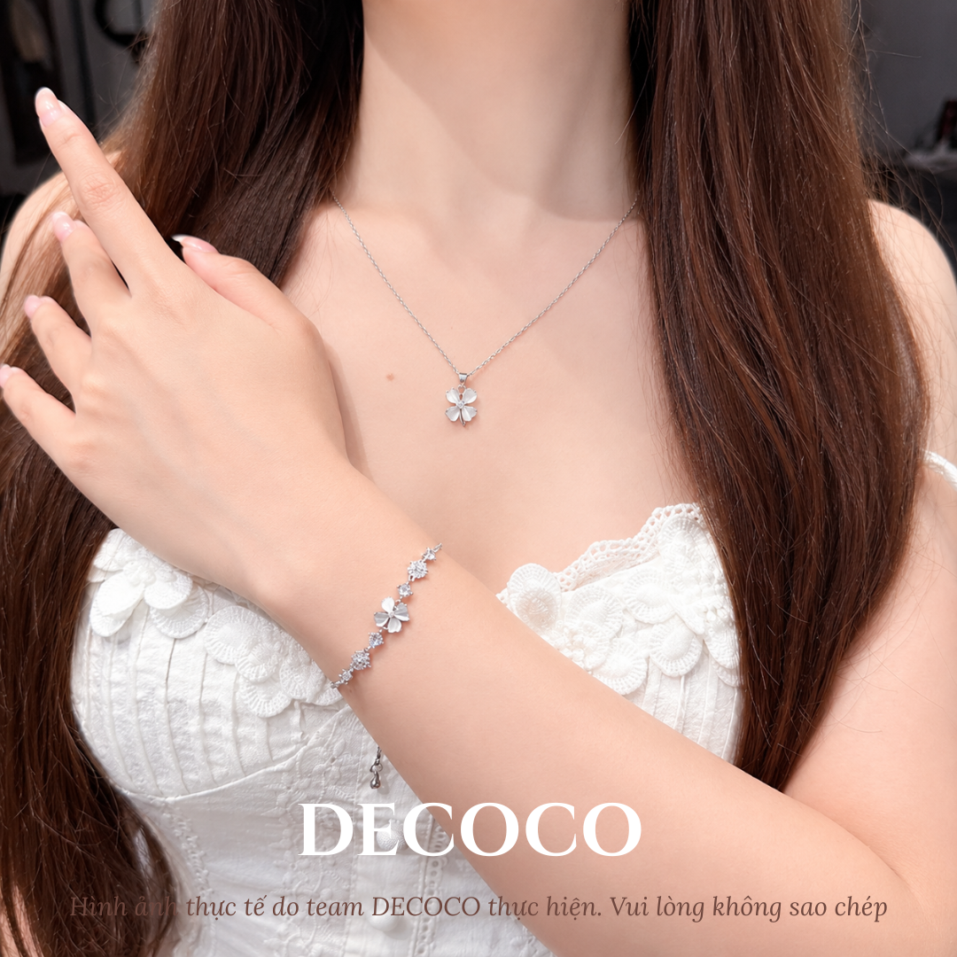 Set BLESS cỏ 4 lá - Dây chuyền và vòng tay - 5