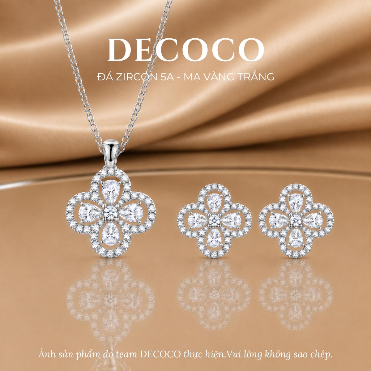 Set PALAS cỏ 4 lá - Dây chuyền và khuyên tai  - alternate